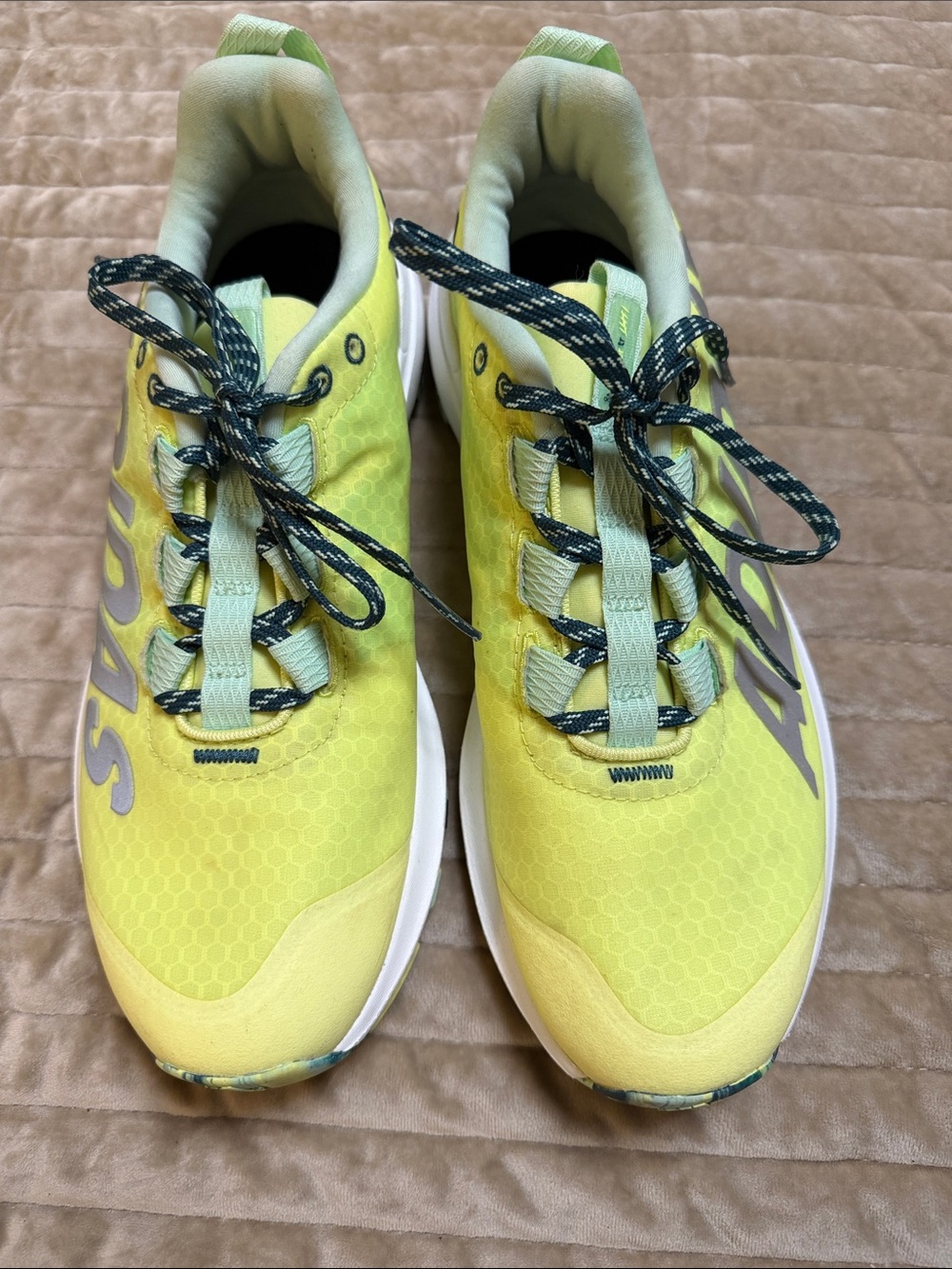 adidas Women’s Neon Yellow and Light Green Sneakers